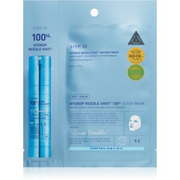 VT Cosmetics Hydrop Reedle Shot 100hL 2 Step Mask masca pentru hidratare intensa pentru tratarea tenului în două faze - imagine 2